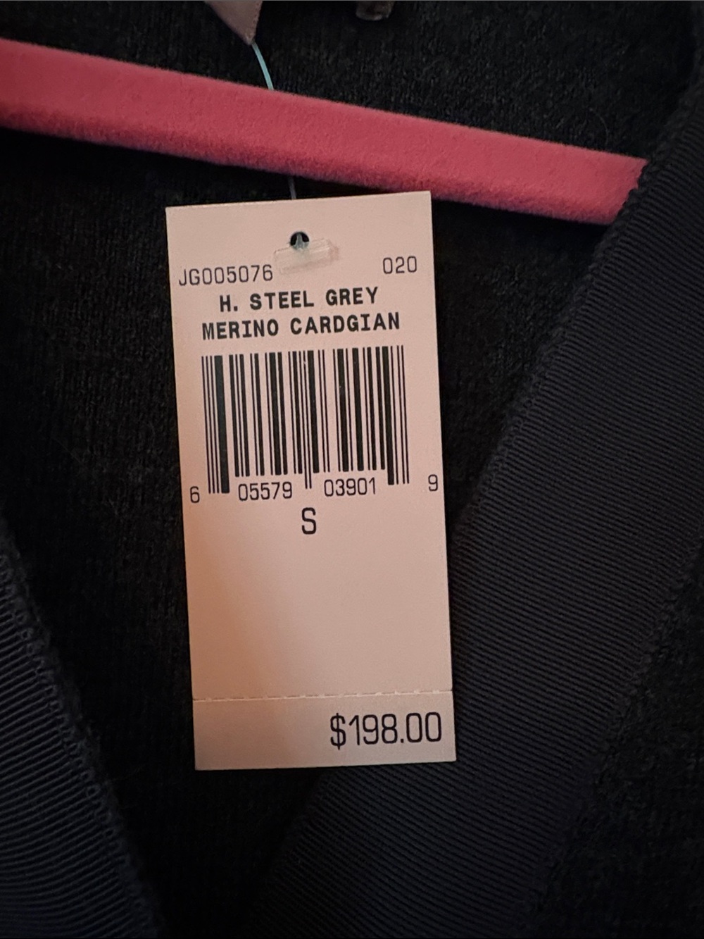 Juicy Couture Y2K Vintage Charcoal Wool fitted V-neck button cardigan - Picture 3 of 8